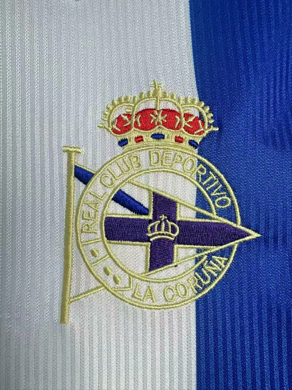La Coruna 99/00 La Coruna Home Long Sleeve Retro 5