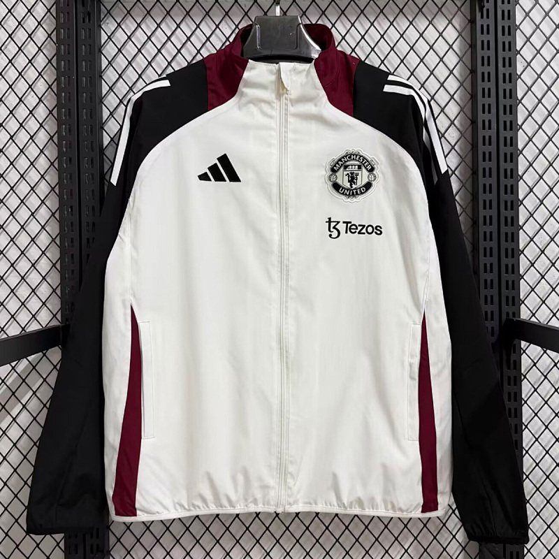 Manchester United 25/26 Manchester United Presentation Training White Jacket