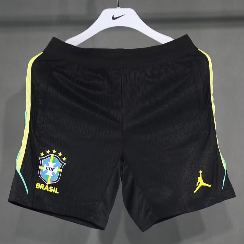 Brasile Brazil Training Black Player Soccer Shorts