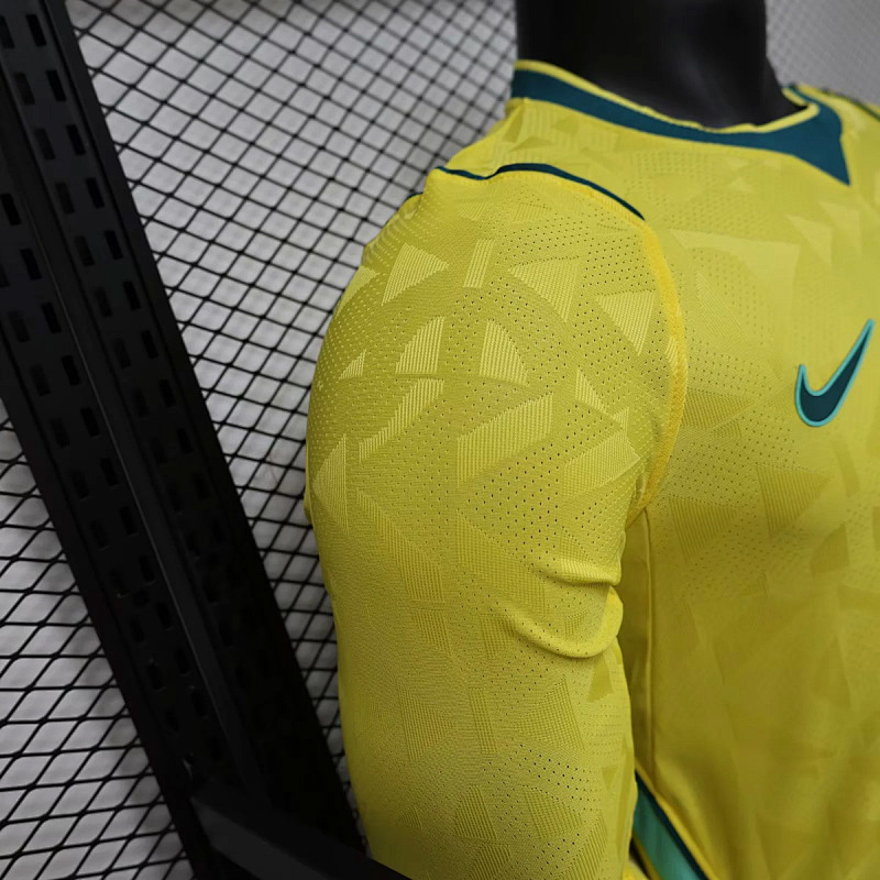 Brasile Brazil Home Player Long Sleeve 7