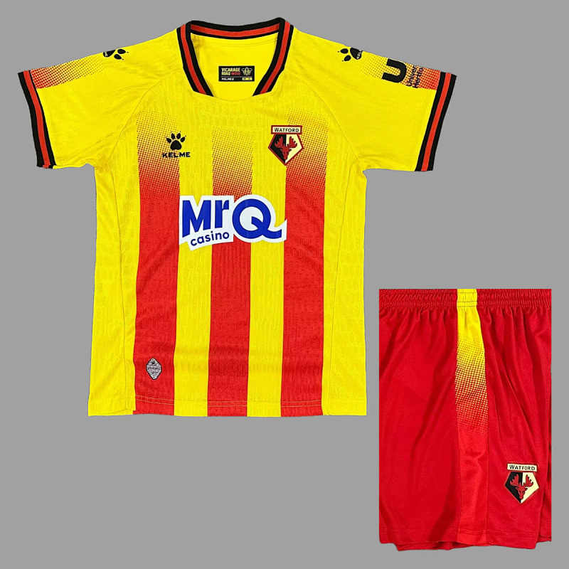 Watford Soccer 25/26 Watford Home Kids Size 16-28