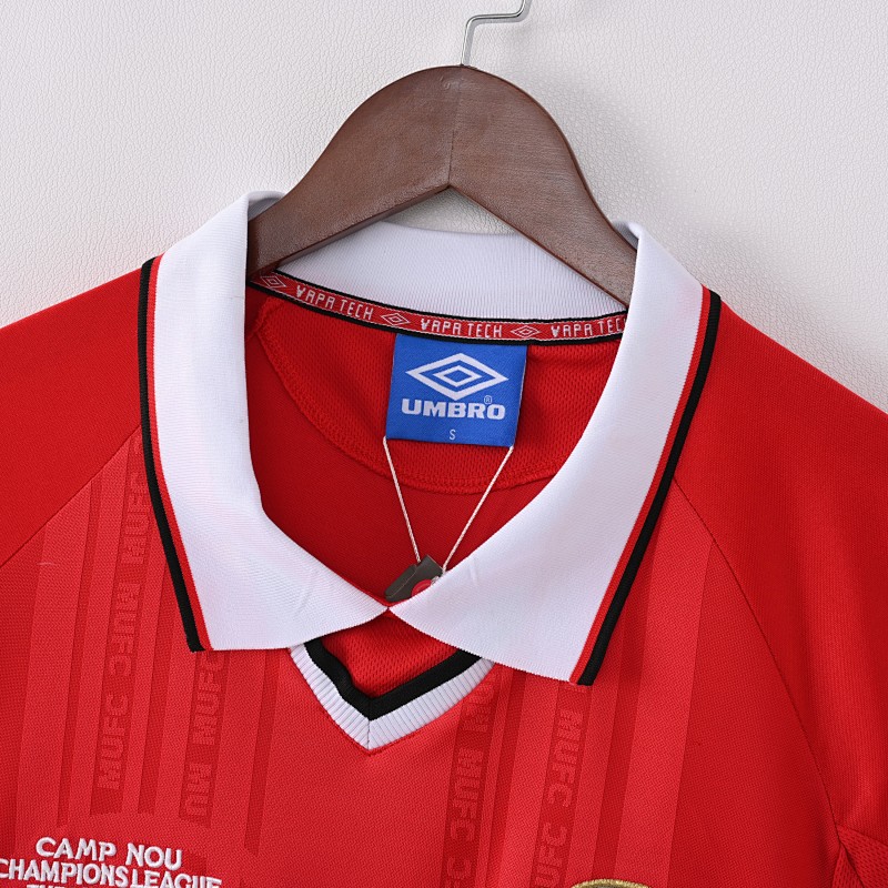 Manchester United 98/99 Manchester United Champions League Final Long Sleeve Retro 3
