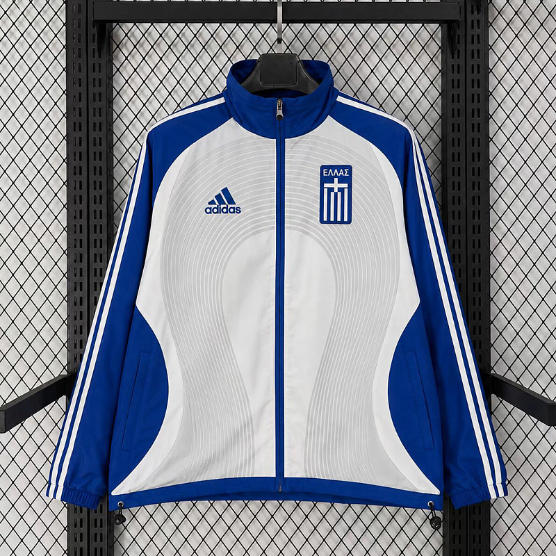 Nazionale Greece Teamgeist White Blue Windbreaker