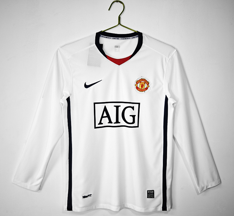 Manchester Long 08/09 Manchester Away Long Sleeve Retro 2