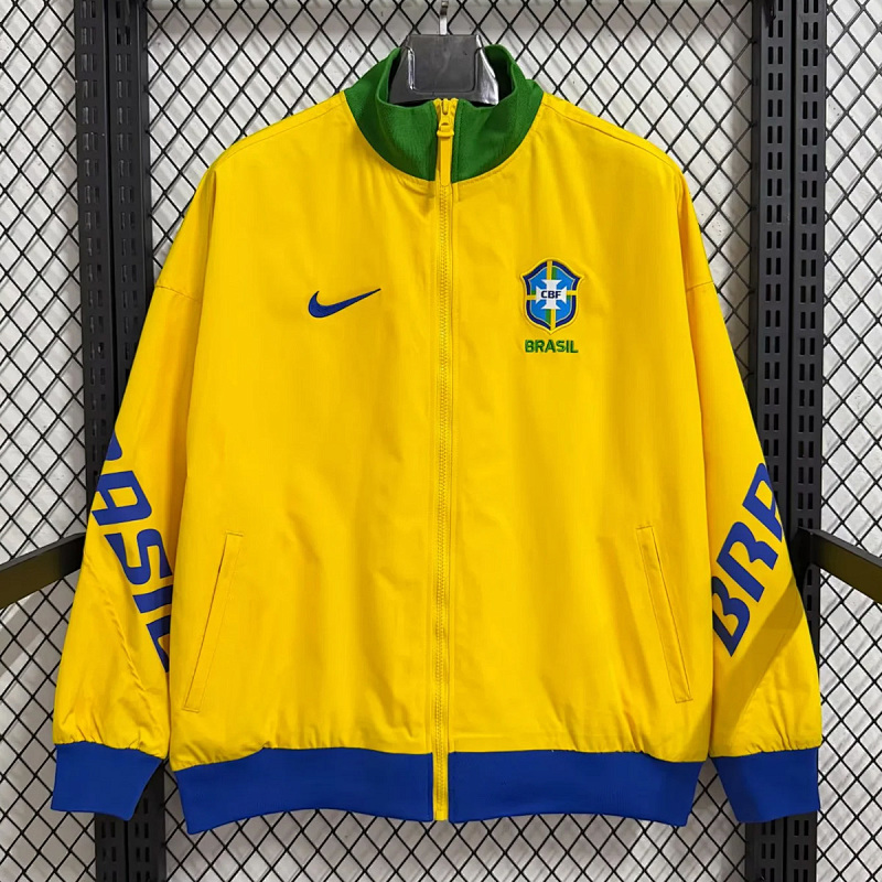 Brasile Brazil Yellow Windbreaker