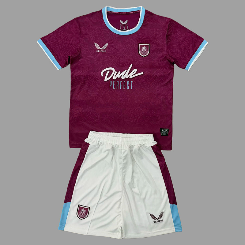 Burnley Soccer 25/26 Burnley Home Kids Size 16-28