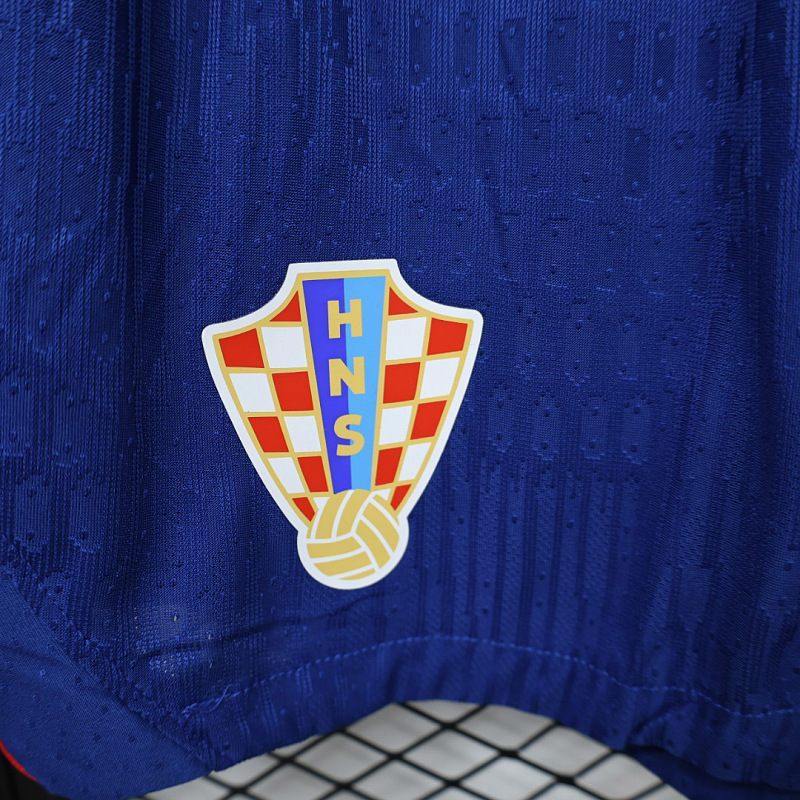 Croazia Croatia Away Player Soccer Shorts 2