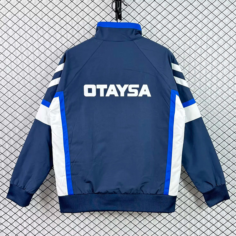 Real Madrid 91/92 Real Madrid Blue Windbreaker 6