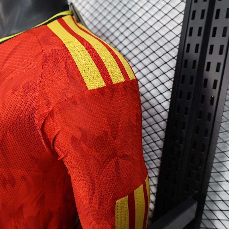 Belgio Belgium Home Long Sleeve Player 6
