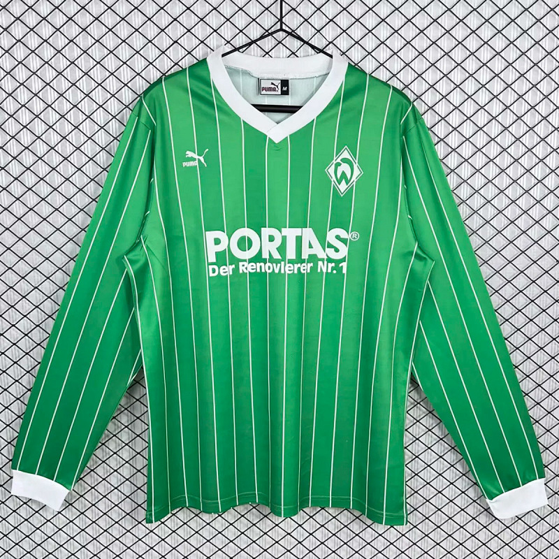 Werder Bremen 87/89 Werder Bremen Away Long Sleeve Retro