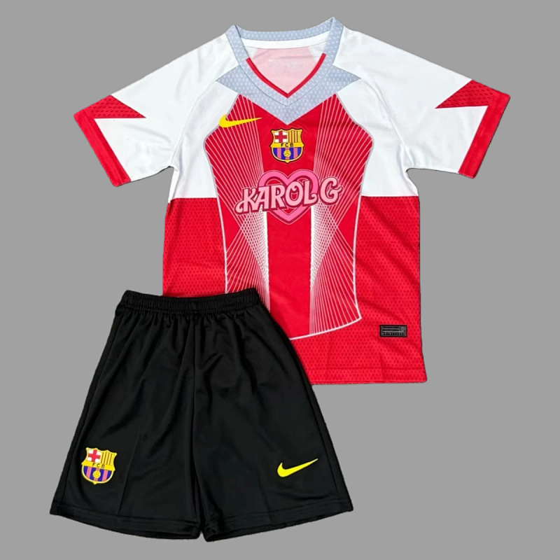 Barcelona 25/26 Barcelona Karol G Red Kids Size 16-28