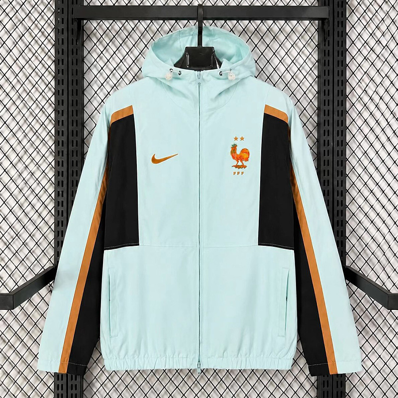 Francia France Energy Light Blue Woven Windbreaker