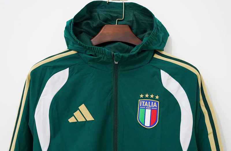 Italia Italy Green Windbreaker 4