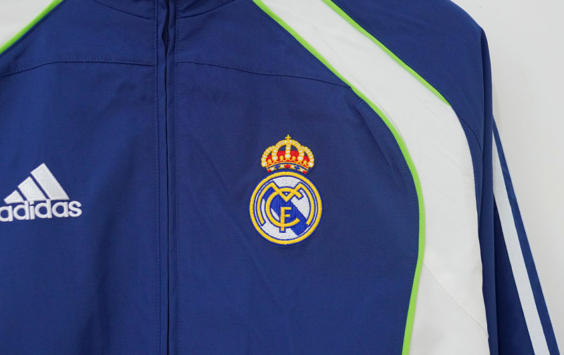 Real Madrid 10/11 Real Madrid Blue White Windbreaker 2
