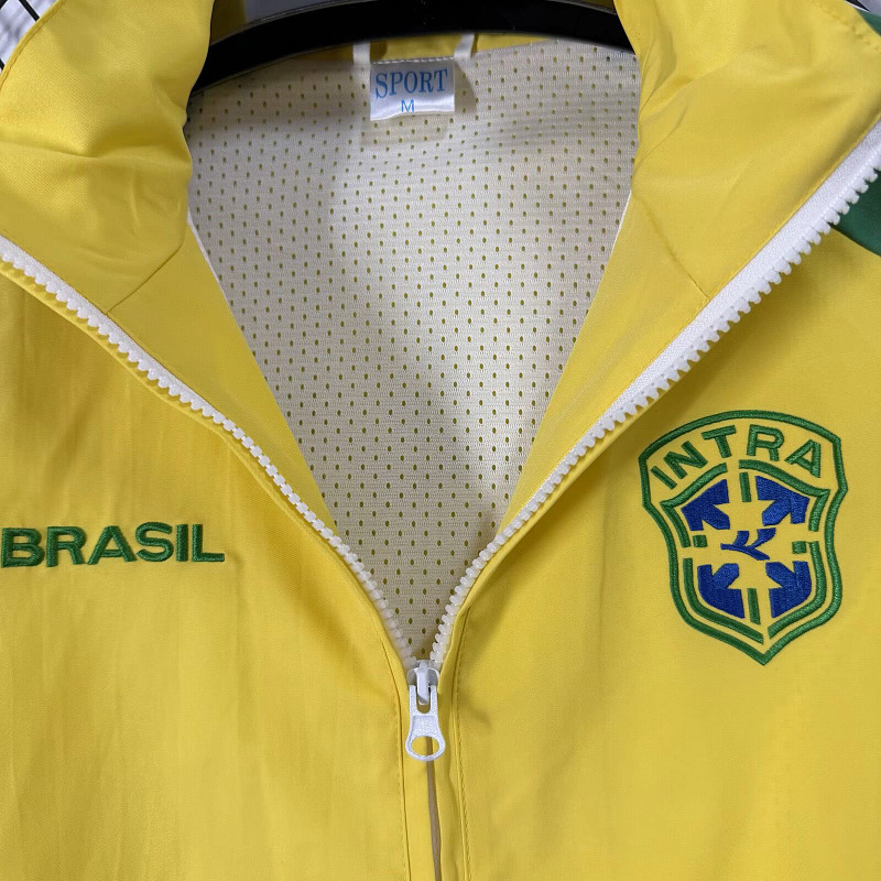 Brasile Brazil World Cup Yellow Green Blue Windbreaker 7
