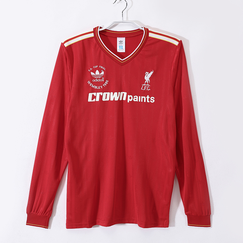Liverpool 85/86 Liverpool Home FA Cup Final Long Sleeve Retro 2