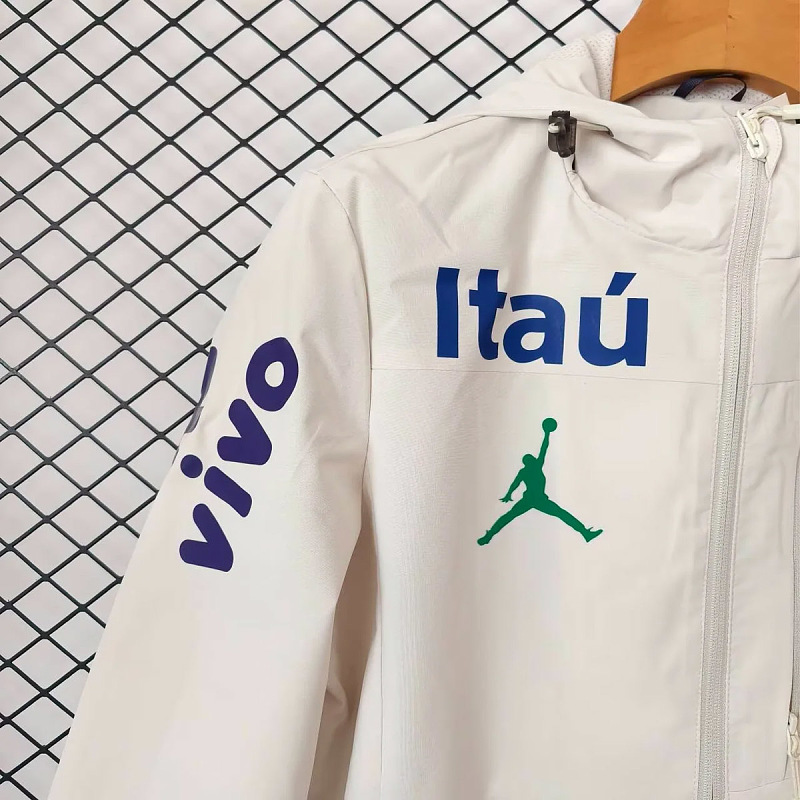 Brasile Brazil Beige Windbreaker Jacket 6