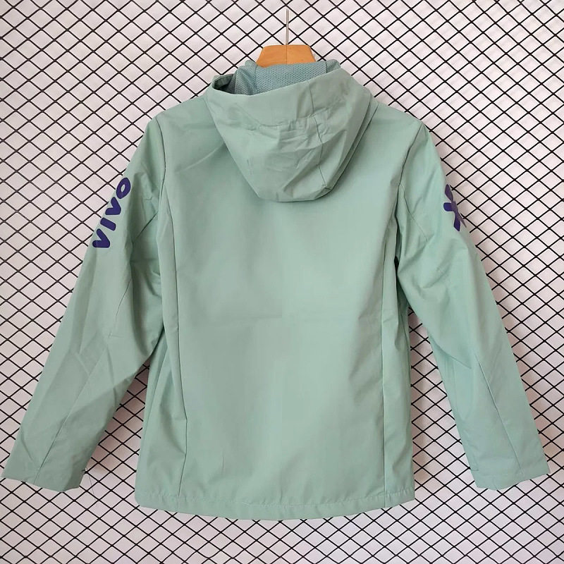 Brasile Brazil Light Green Windbreaker Jacket 10