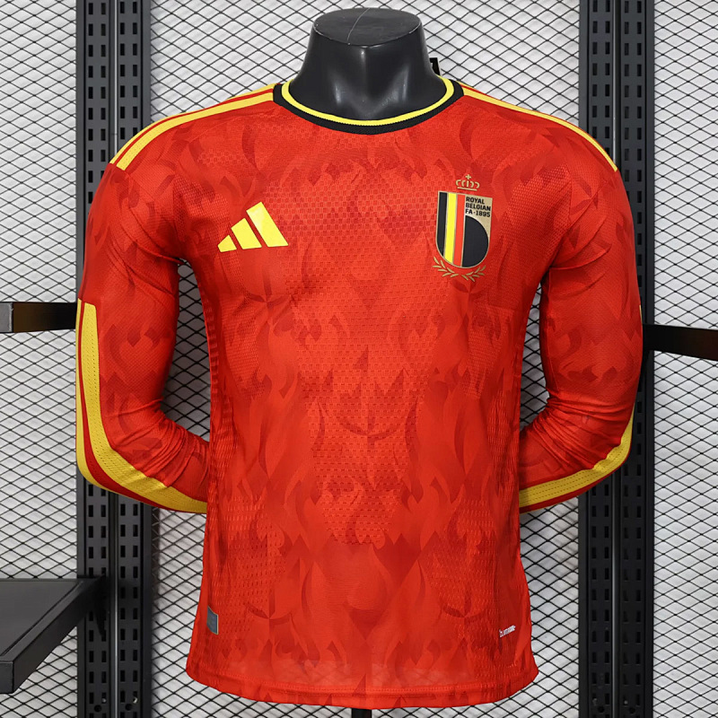 Belgio Belgium Home Long Sleeve Player