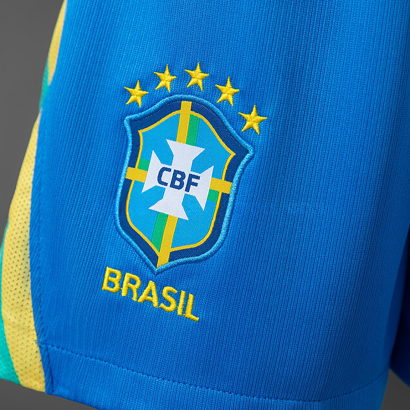 Brasile Brazil Home Soccer Shorts 4