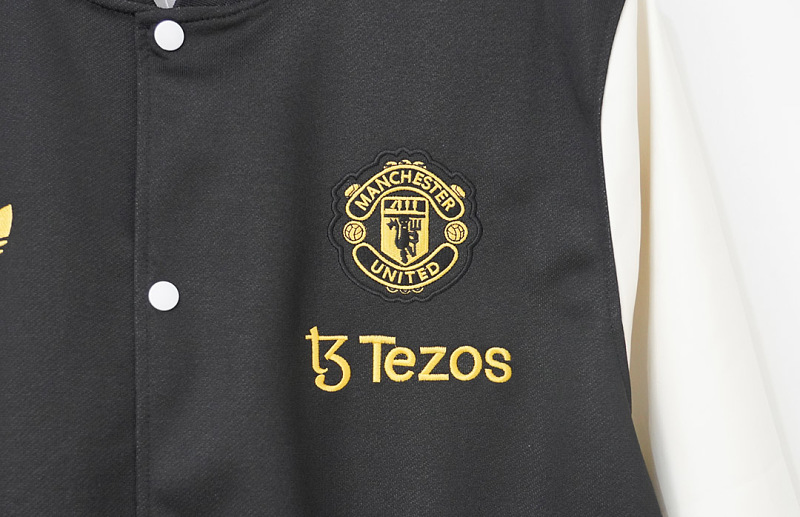 Manchester United 24/25 Manchester United Chinese New Years Varsity Black White Jacket 6