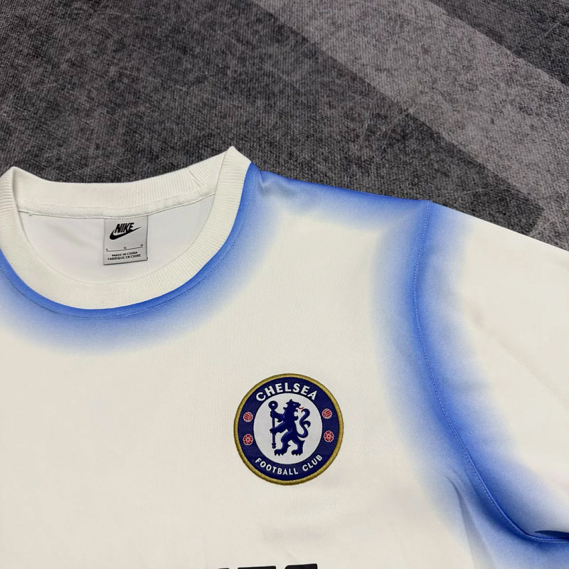 Chelsea 26/27 Chelsea Retro Inspired White Short Sleeve Sweatshirt 4