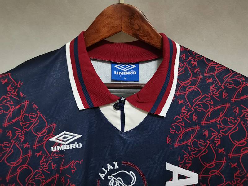 Ajax 94-95 Ajax away royal blue long sleeve 10