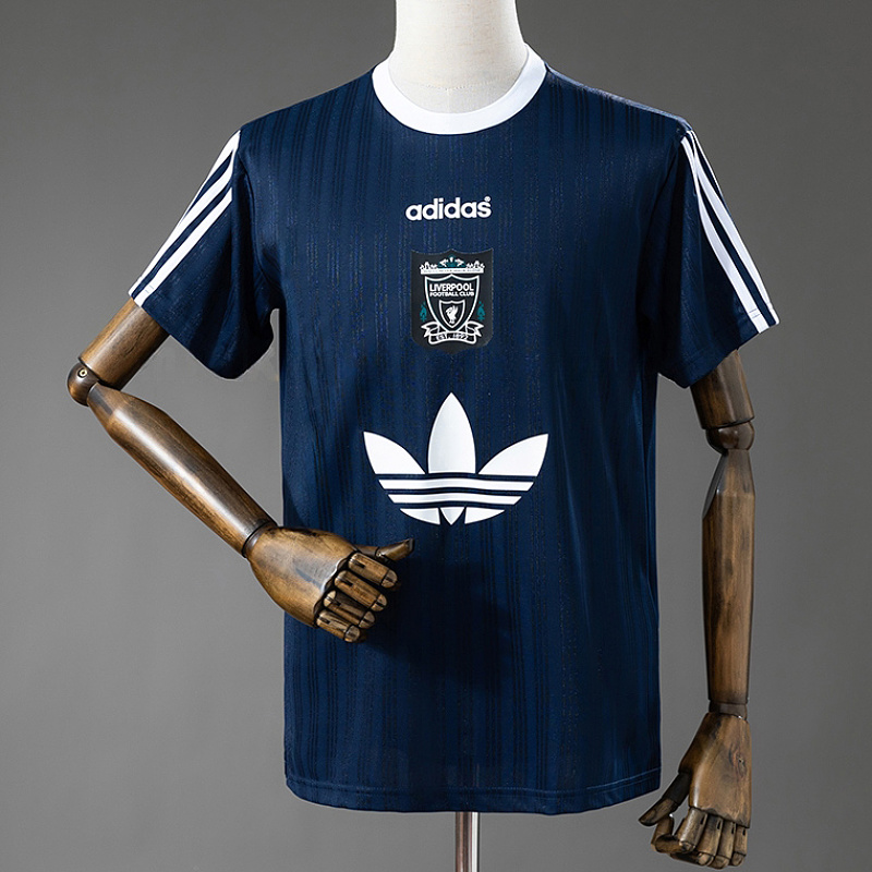 Liverpool 95/96 Liverpool Dark Blue Polyester Shirt