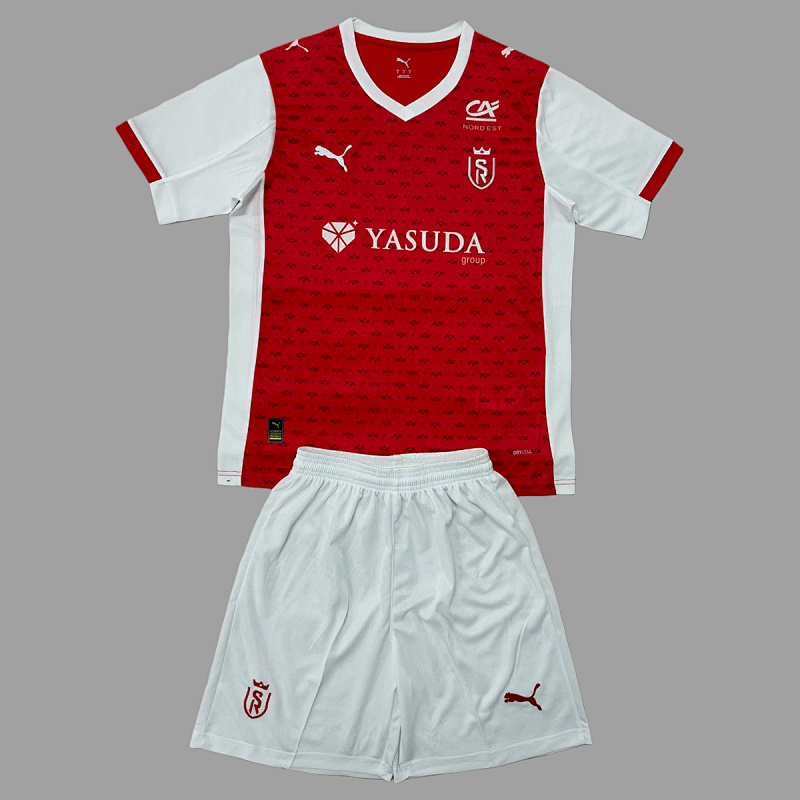 Stade de 25/26 Stade de Reims Home Kids Size 16-28