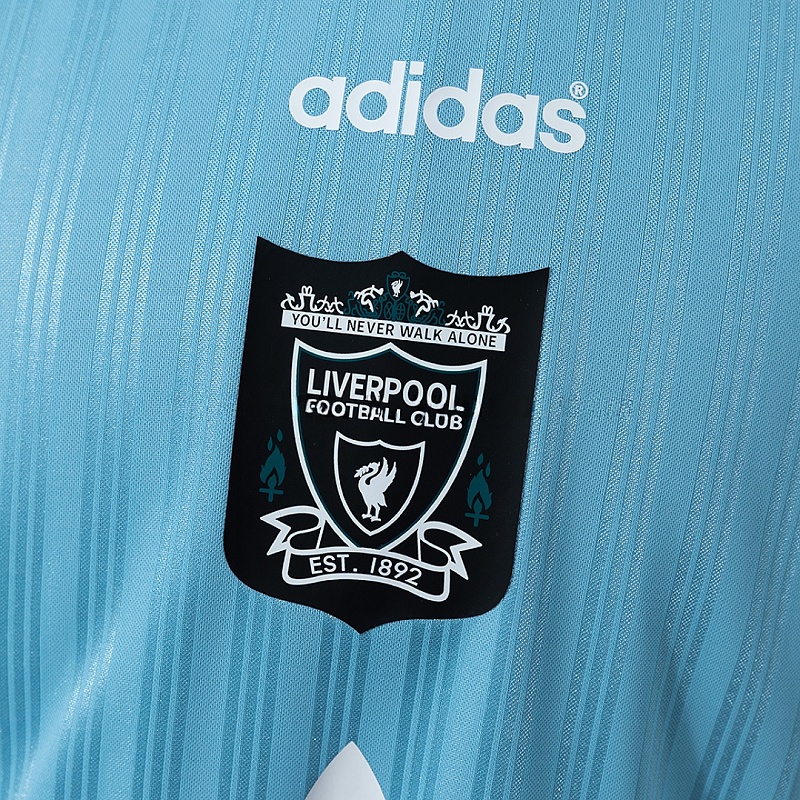 Liverpool 95/96 Liverpool Light Blue Polyester Shirt 3