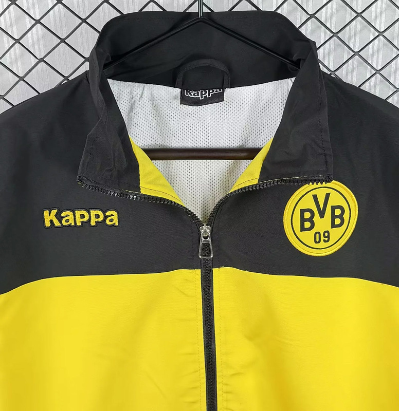 Borussia Dortmund 11/12 BVB Dortmund Yellow Retro Windbreaker 3