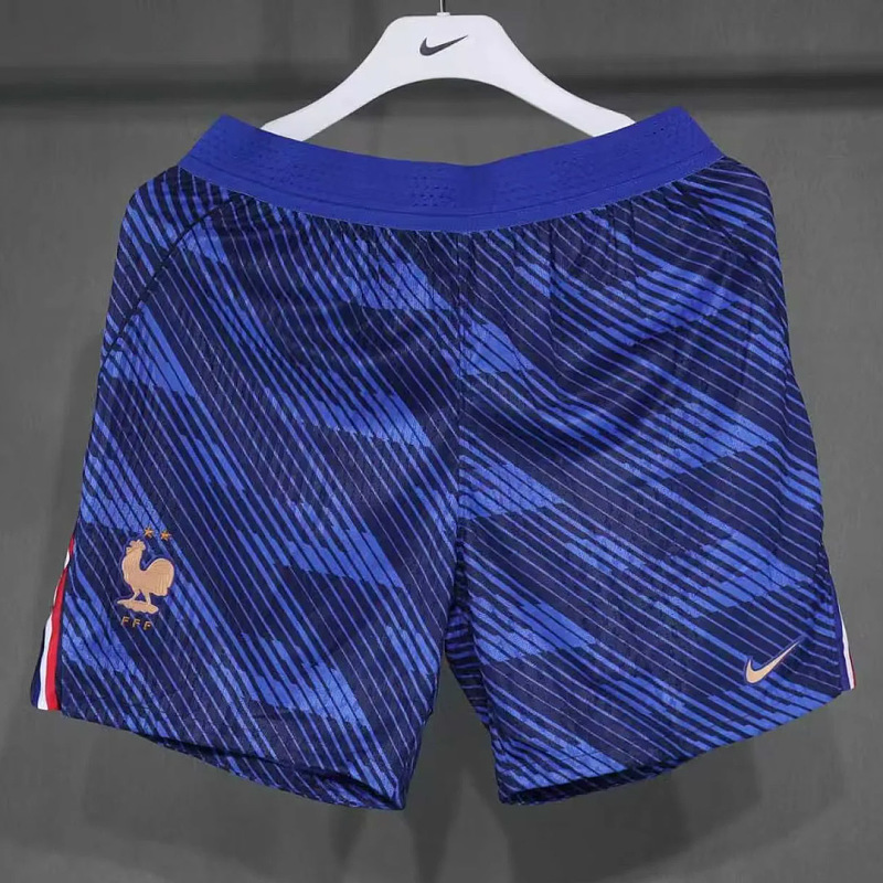 Francia France Home Blue Player Soccer Shorts