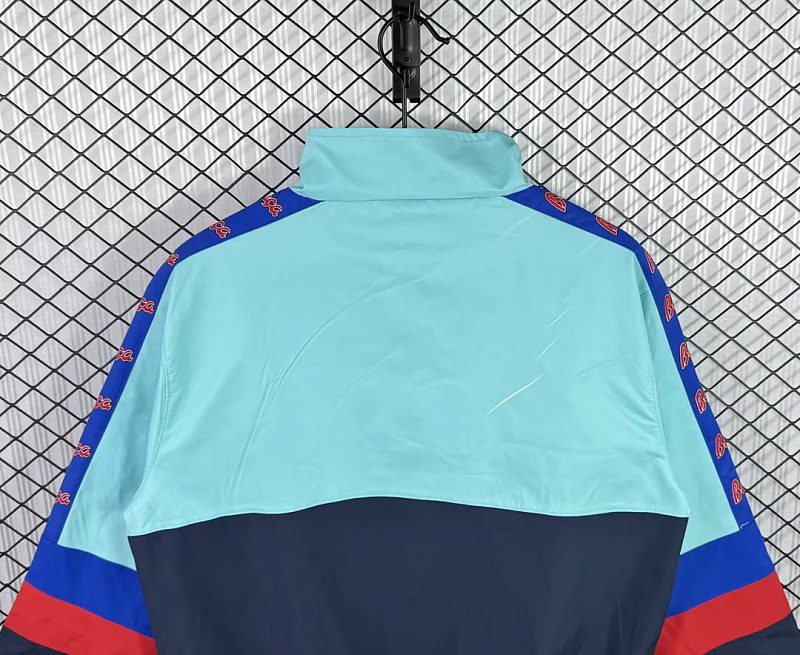 Barcelona 91/92 Barcelona Green Blue Windbreaker 4