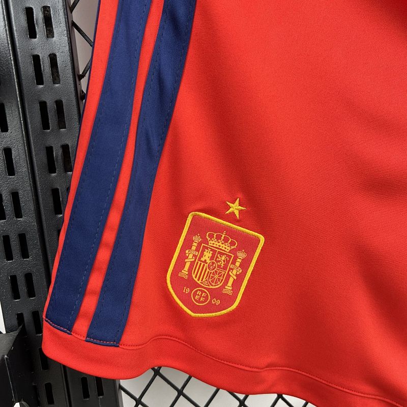Spagna Spain Home Soccer Shorts 3