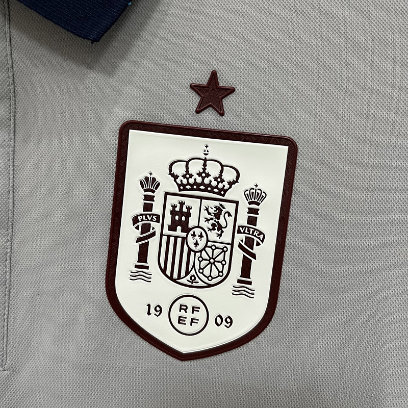 Spagna Spain Grey Navy Red Polo 5