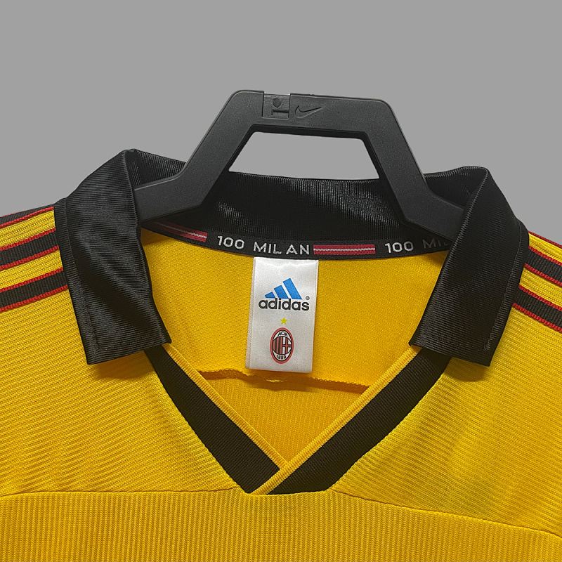 Milan 99/00 AC Milan Away Fourth Retro 10