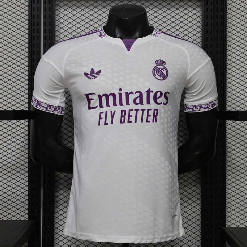 Real Madrid 26/27 Real Madrid Trefoil White Purple Player