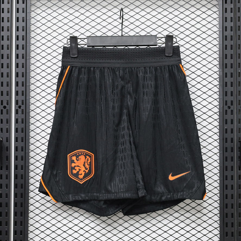 Olanda Netherlands Black Player Soccer Shorts