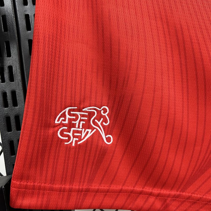 Svizzera Switzerland Home Soccer Shorts 3