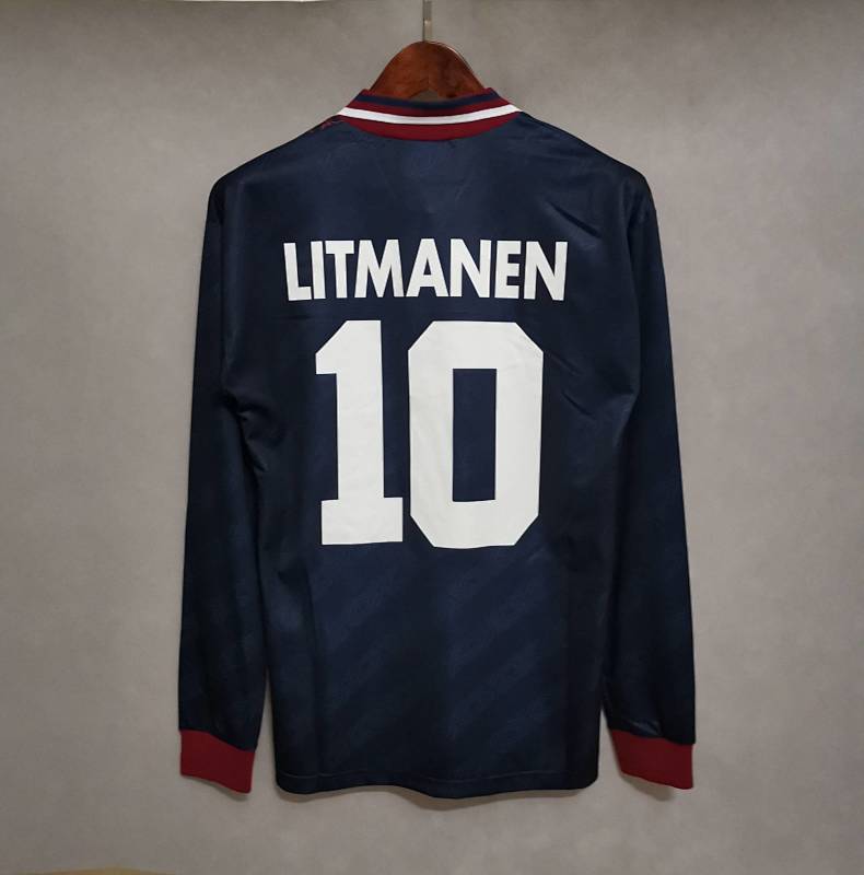 Ajax 94-95 Ajax away royal blue long sleeve 5
