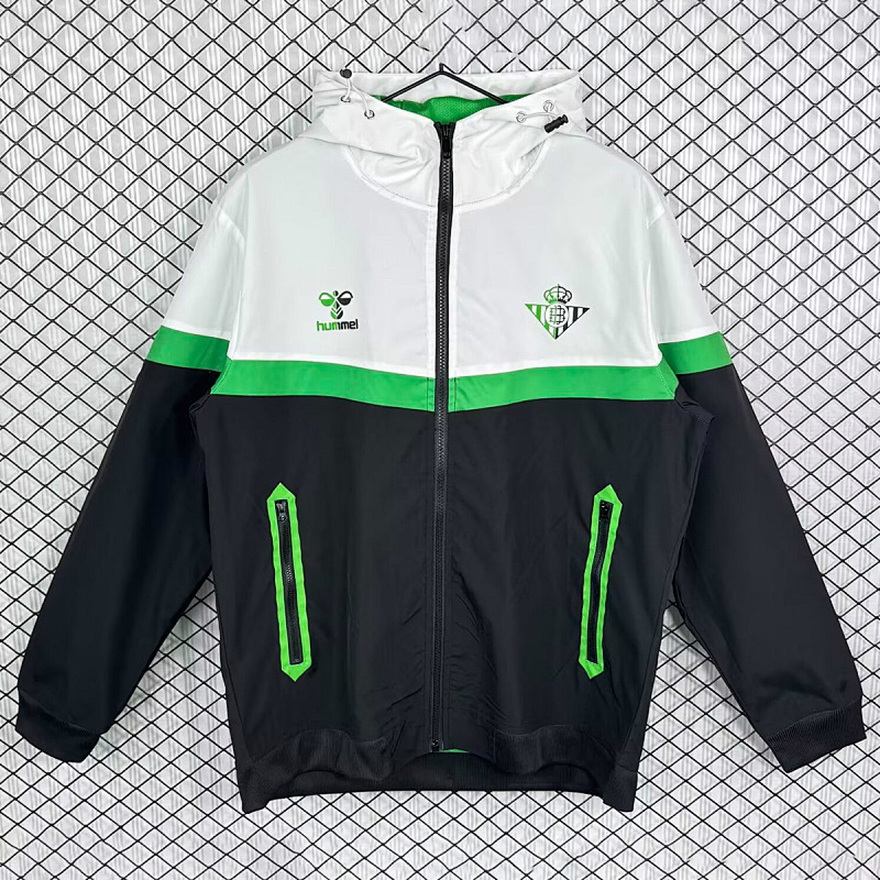 Real Betis 25/26 Real Betis Black White Track Jacket