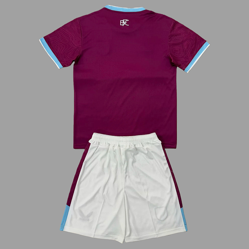Burnley Soccer 25/26 Burnley Home Kids Size 16-28 2