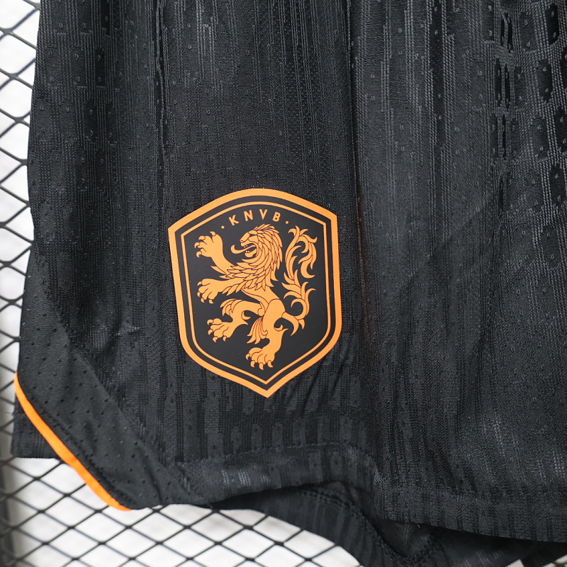 Olanda Netherlands Black Player Soccer Shorts 7