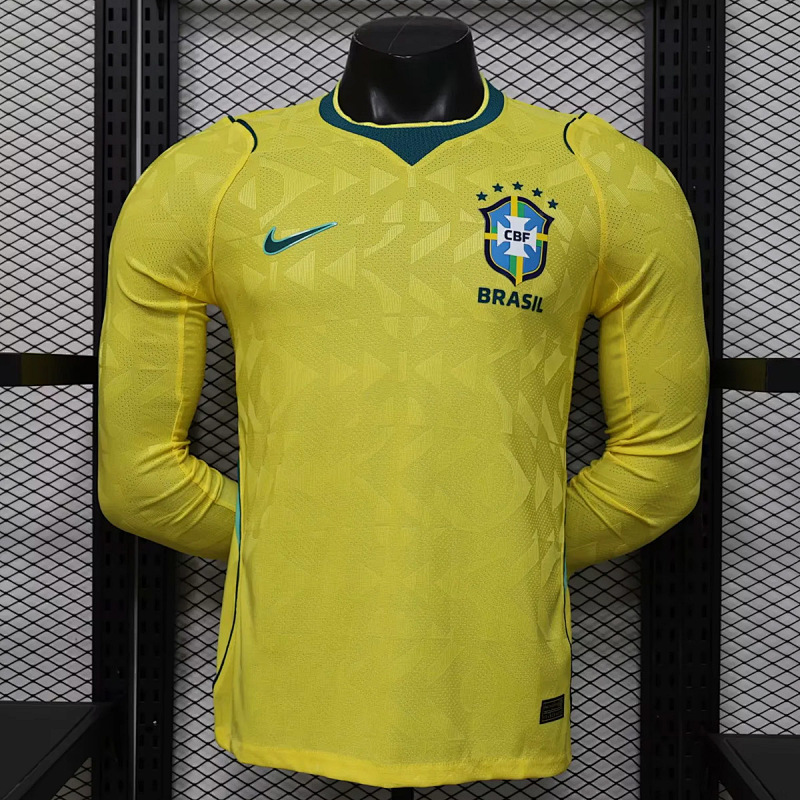 Brasile Brazil Home Player Long Sleeve