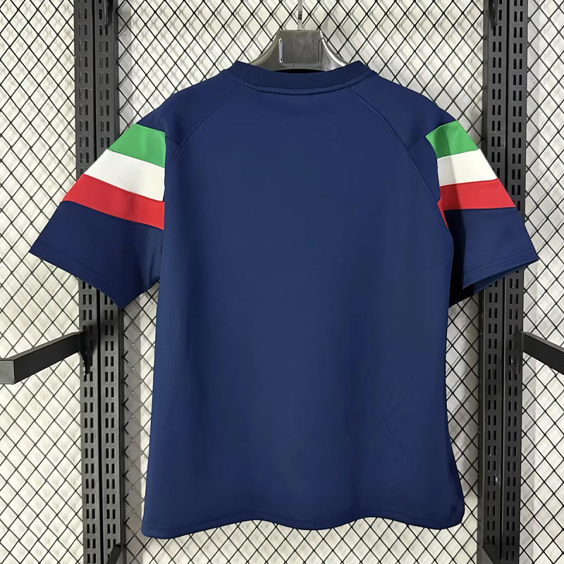 Italia Italy Blue Short Sleeve Sweatshirt 3