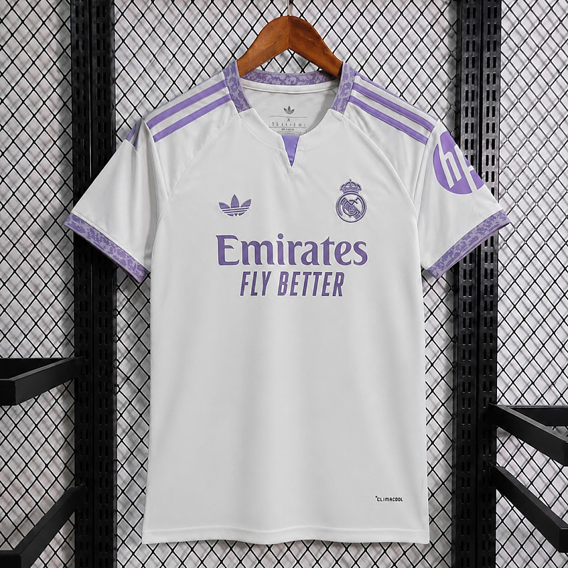 Real Madrid 26/27 Real Madrid Trefoil White Purple