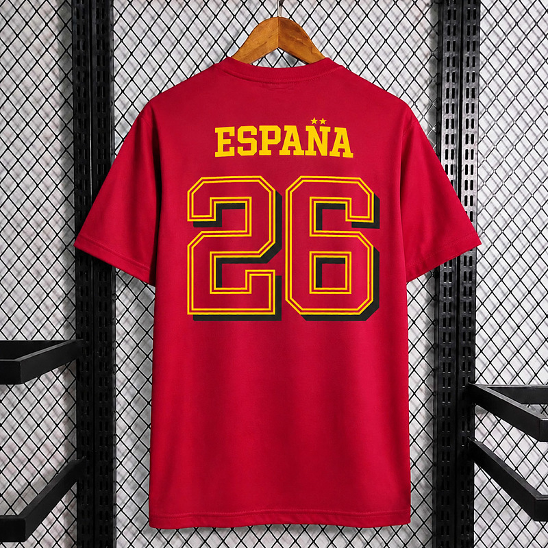 Spagna Spain Somos Campeones Cotton Red T-Shirt 2