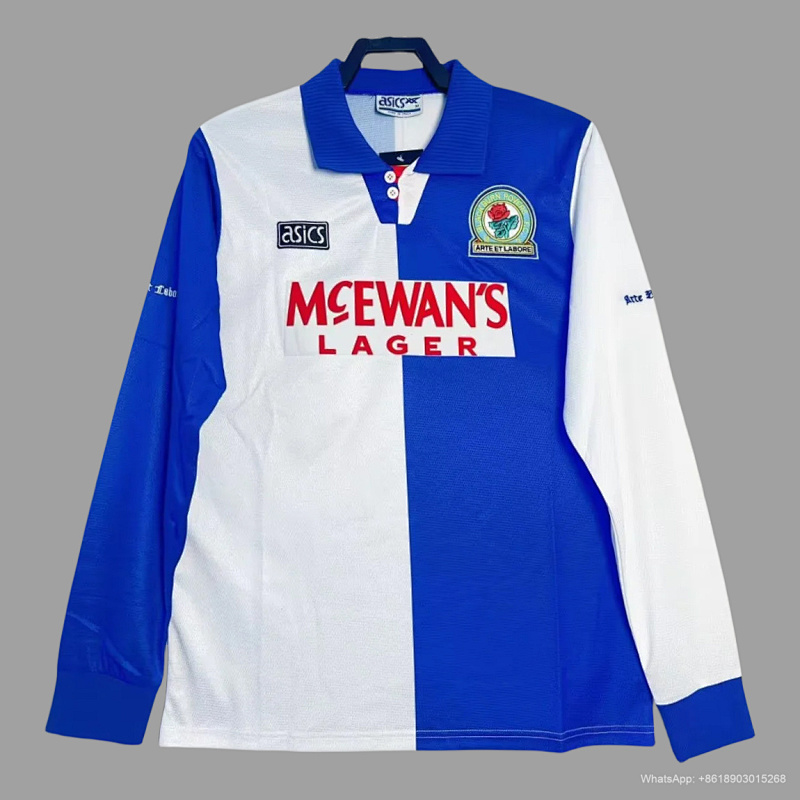 Blackburn Rovers 94/95 Blackburn Rovers Home Long Sleeve Retro