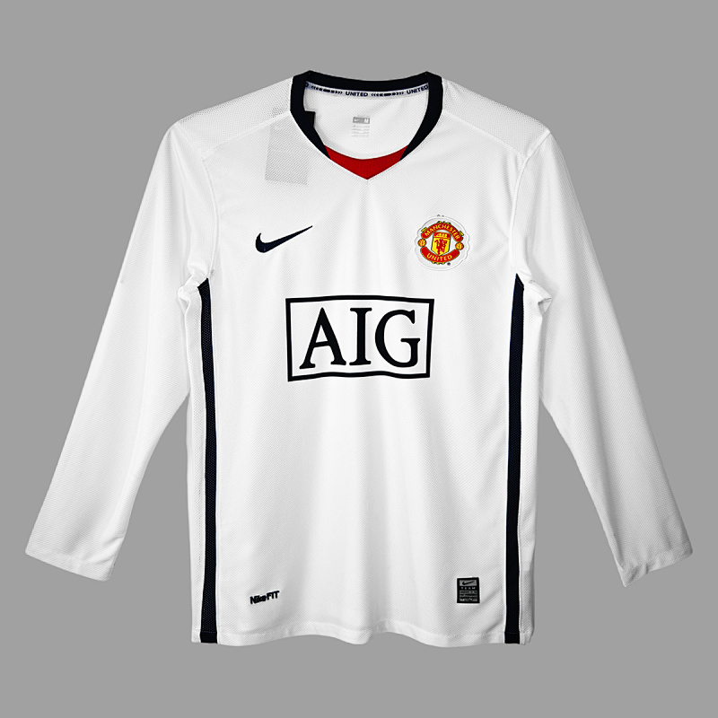 Manchester Long 08/09 Manchester Away Long Sleeve Retro