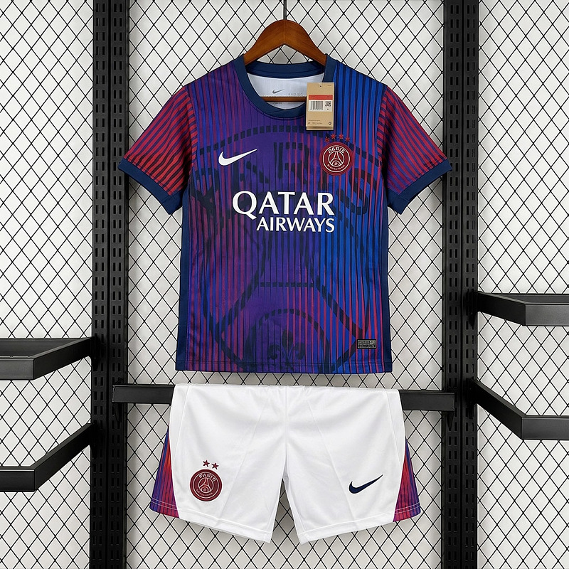PSG 26/27 Paris Saint-Germain Pre-Match Away Purple Kids